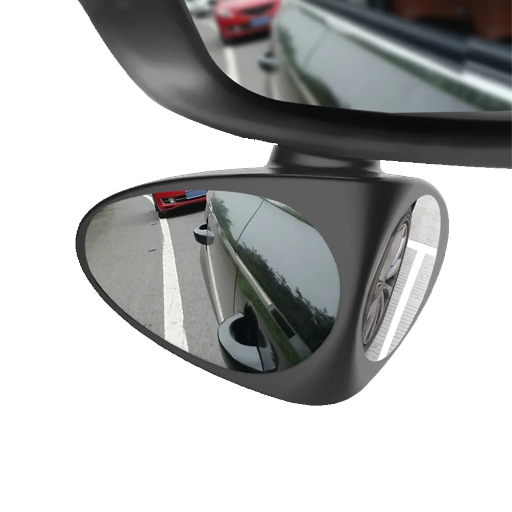 2PCSCarBlindSpotMirror360RotationAdjustableDoublesidedMirrorRearViewMirrorTireAnti