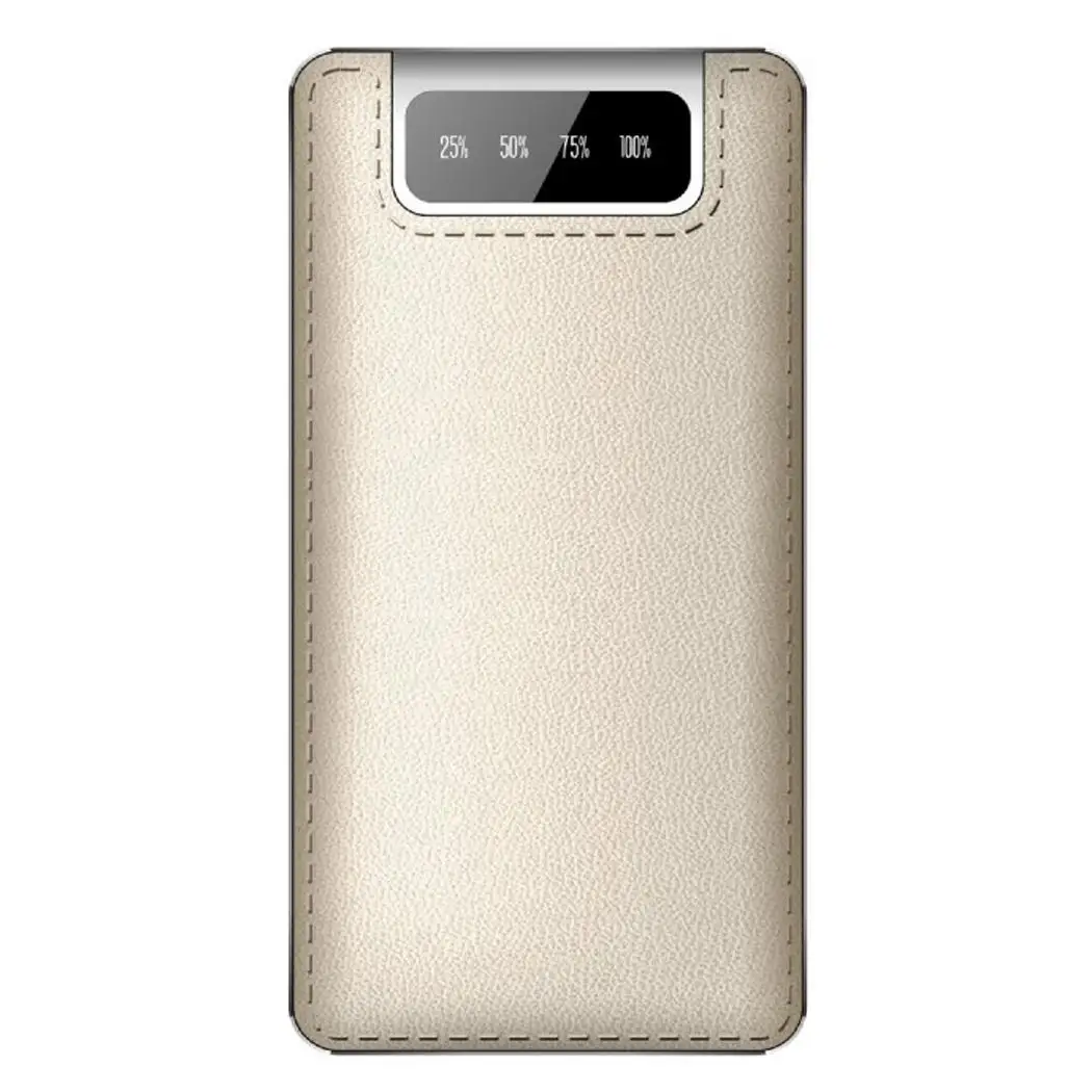 LCD цифровой дисплей Тонкий внешний аккумулятор портативный 8000 мАч двойной USB