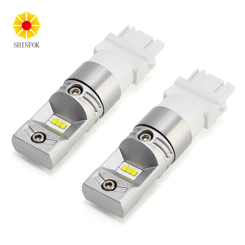 2x High Power T25 3157 30W CSP Chip LED Bulbs Turn Signal Brake Brake-up Lamps DRL Xenon White 6000K Fog Light | Автомобили и