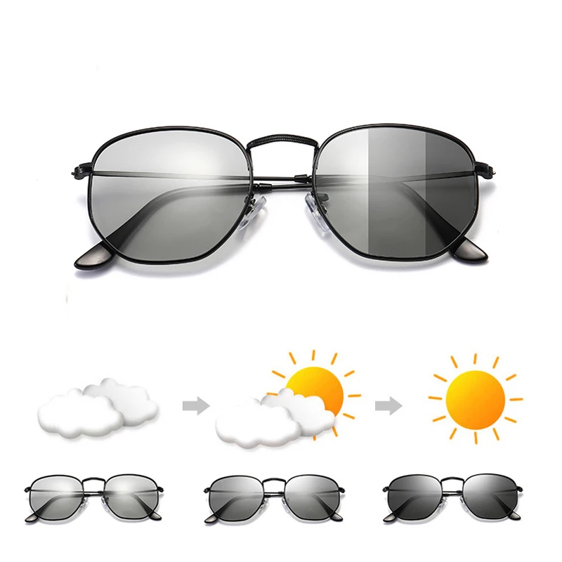 

ZUCZUG Brand Design Photochromic Sunglasses Men Retro Square Polarized Sun glasses For Male Driving Goggles UV400 Oculos de sol