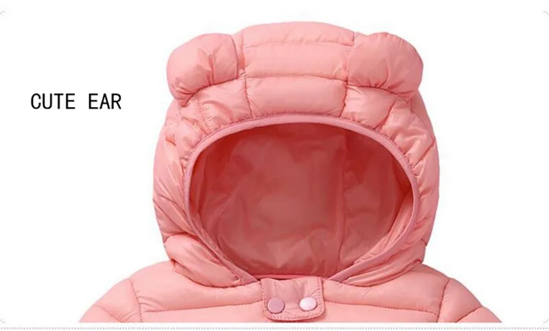 COOTELILI Cute Bear Children's Parkas Winter Jacket For Girls Boys Infant Overcoat Winter Children Coats Warm Kids Jacket Baby  (13)