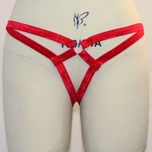 Пикантные красные Треугольники проводов трусики эластичное боди упряжка Бедро подвязки шорты нижняя часть фетиш одежда пастельных Готический организм клетка