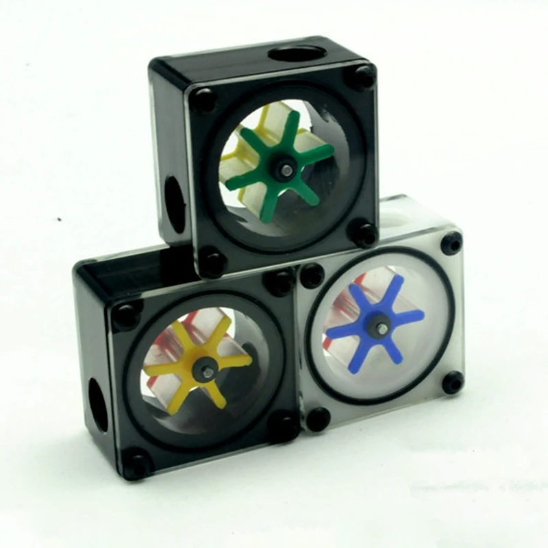 Computer Water Cooling Cooler Water Flow Meter Tachometer Tee Flow