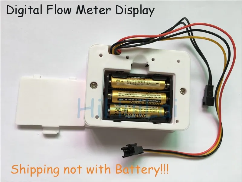 Новое Поступление) ЖК-дисплей Цифровой расходомер+ Латунь YF-B7 датчик Холла датчик потока для измерения температуры метр переключатель