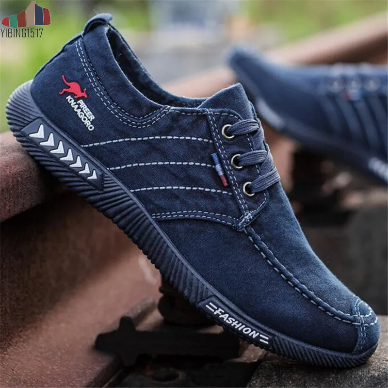

NAUSK New Canvas Shoes Deodorant Breathable Men's Shoes Tide Shoes Non-slip Male Students Tie Casual Stripes Men Shoes