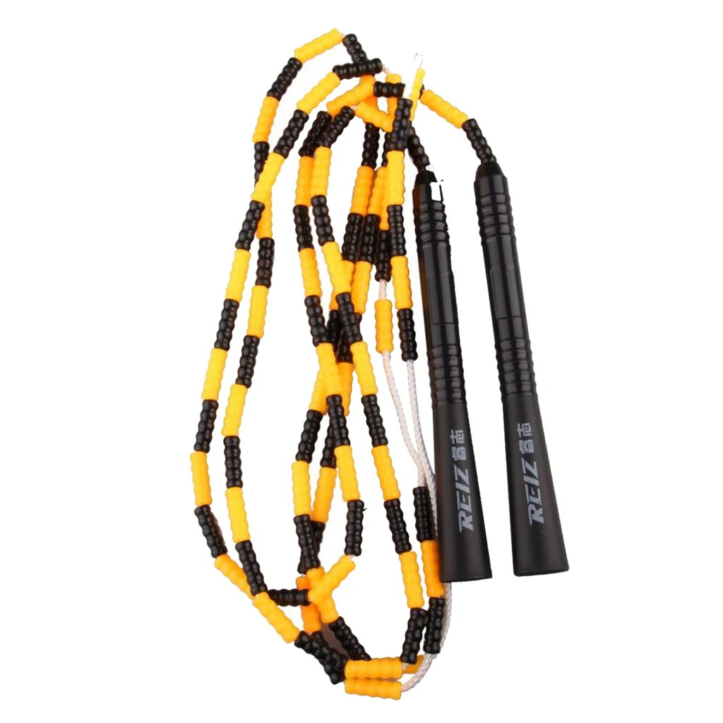 Beaded Jump Rope 280cm Fitness Skipping Rope for Kids Men and Women Beginners Indoor Outdoor Exercise Adjustable & Lightweight