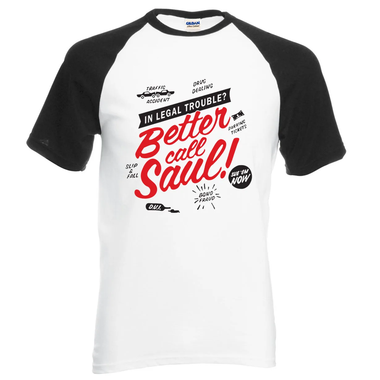 Футболка для ТВ шоу Better Call Saul новинка 2019 летняя мужская реглан из 100% хлопка