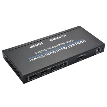 

HDMI 4x1 1080P HD Multi Viewer Seamless Video Audio Switcher Converter Splitter