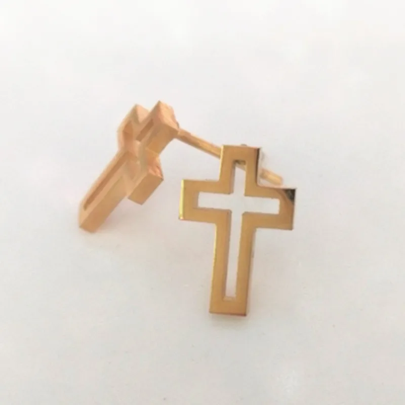 

Men Punk Rock Earrings Stainless Steel Circle Cross Multi Pendant Stud Earrings Men Hip Hop Earrings Jewelry Gift