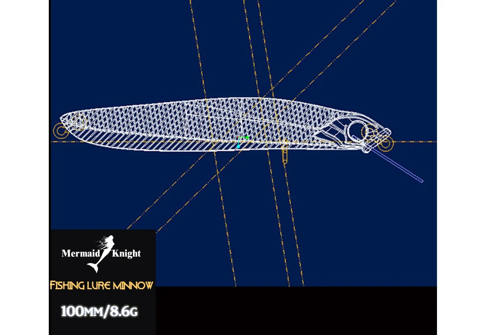 fishing minnow 100mm 6
