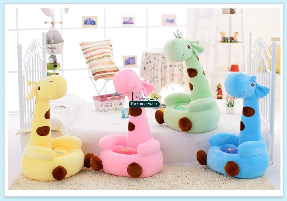 Dorimytrader 28'' 70cm  Giant Stuffed Soft Plush Cute Large Cartoon Giraffe Deer Kid Sofa Tatami, Free Shipping DY60511 (16)