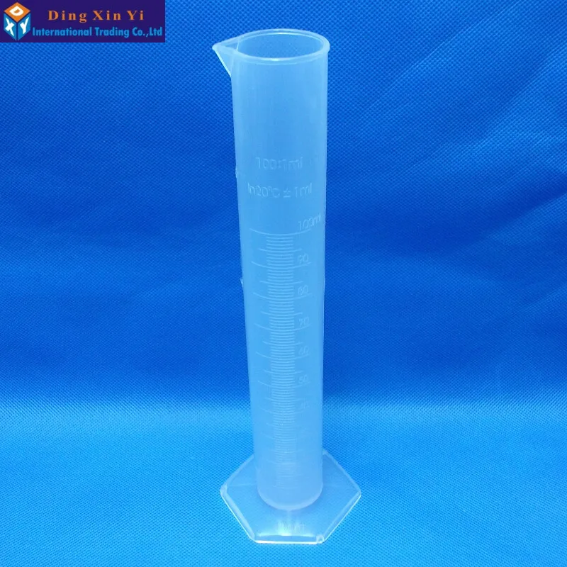 Plastic Measuring Cylinder Plastic Measuring Cylinder Laboratory Test Graduated Flask Cylinder 100ml
