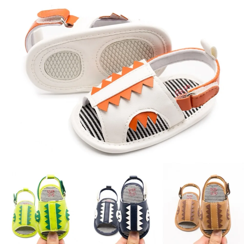 

Fashion Baby Boys Shoes Monster Style Summer First Walker Newborn Infant Toddler Rubber Sole Beach Prewalkers Footwear Crib Shoe