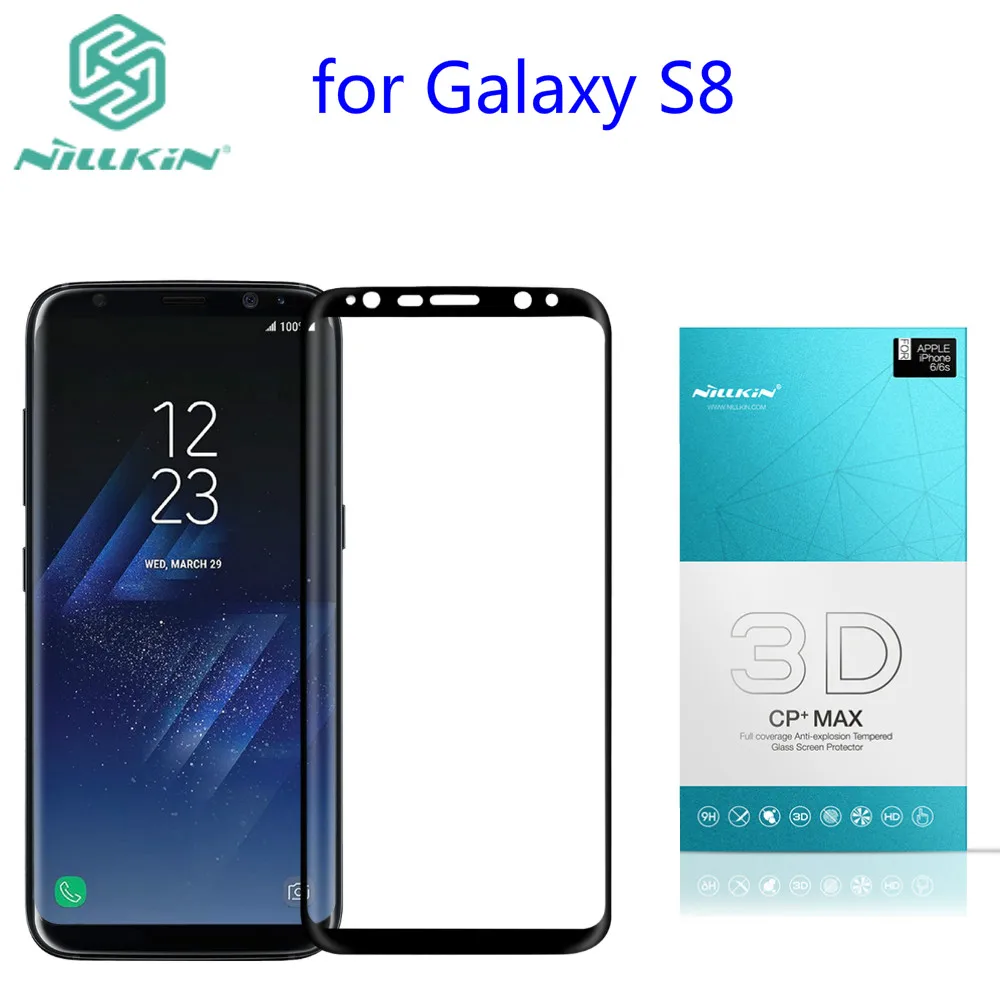 

NILLKIN Amazing 3D CP+ MAX Full Coverage Nanometer Anti-Explosion 9H Tempered Glass Screen Protector For Samsung Galaxy S8