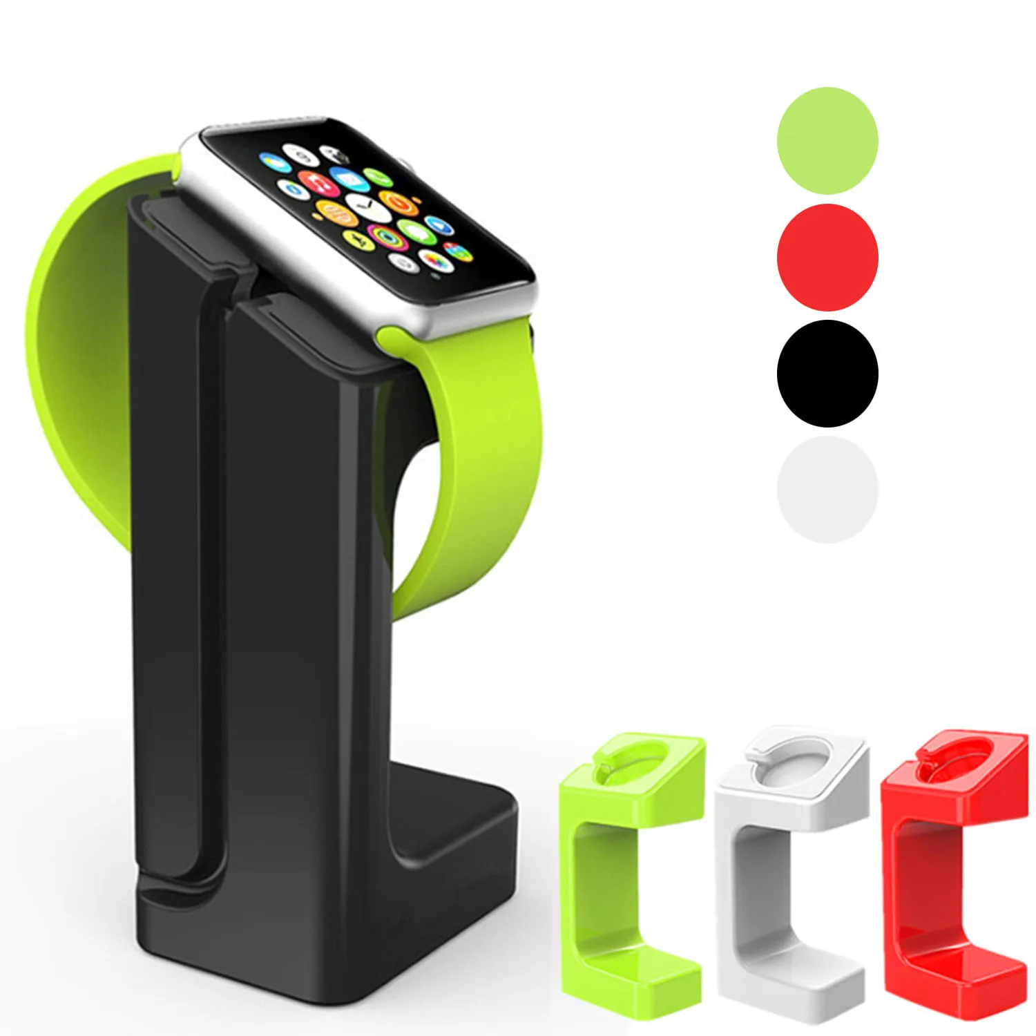 Besegad Пластиковая Подставка для зарядки док станция держатель Apple Watch iWatch серии 1 2 3