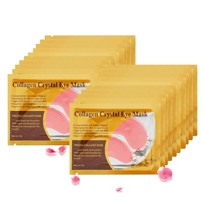 

efero Crystal Collagen Eye Mask Moisturizing Essence Patches for the Eyes Care Anti-Puffiness Dark Circles Eye Pads 20pcs/10pair