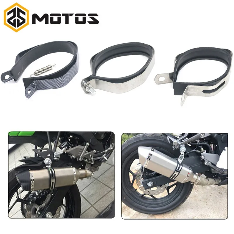ZS MOTOS Motorcycle Motocross Muffler Exhaust Pipe Fixed Ring Hexagonal Exhaust Pipe Rings