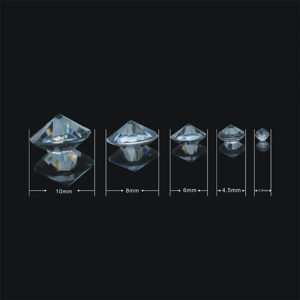 2000 шт./лот серебро и Шампанское Акриловые Кристаллы Алмаз Конфетти свадебное