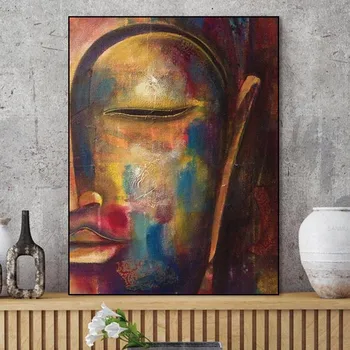 

Canvas Painting Wall Art Pictures Plant Buddha Home Decor Prints on Canvas Painting Wall Decoration for Living Room no frame