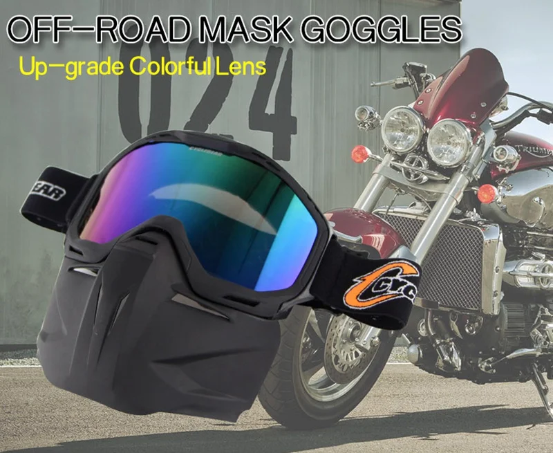 Cyclegear moto rcycle очки с маской moto r велосипед съемный модульный очки moto cross racing gafas occhiali moto CG02