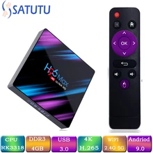 H96 MAX Smart Tv Box Android 9.0 Set Top Box 4K Mi ni Tv Box 4gb 32gb 64gb Quad Core media player Support IPTV PK X96 MINI HK1 M