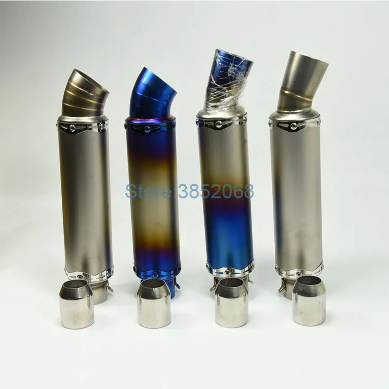 51mm Universal Motorcycle Exhaust Pipe Motorbike Muffler Escape Motorcycle Scooter Muffler fit for NK150KPR150