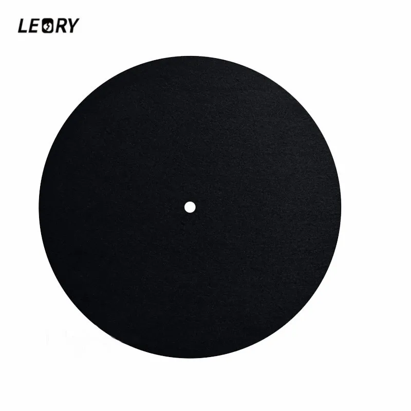 LEORY 1PCS 12inch Ultra thin Wool Anti static Vinyl Turntable Record Pad 280MM Antistatic