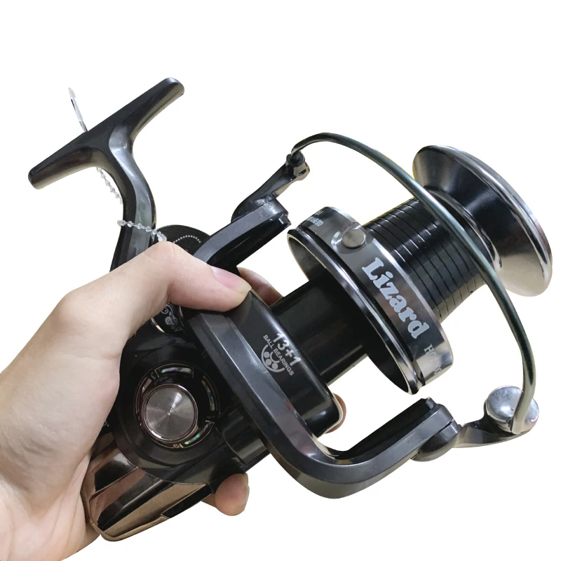 

Lizard 13+1 Ball Bearings Big Trolling Fishing Reels Feeder Metal Fishing Reel Carp surf casting Reel Shimano 25kg Max Drag