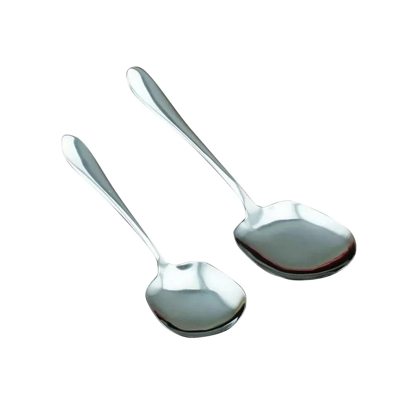 Buy New Arrival 2pc 8'' 9.7'' Soup spoon Stainless