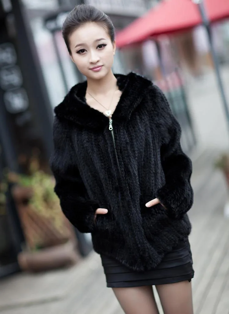 Натуральное натуральное вязаное зимнее пальто из меха норки женская верхняя одежда с длинным рукавом модная универсальная вязаная норковая шуба 5XL