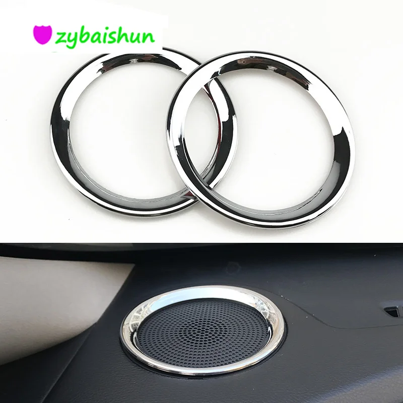 

ABS Chrome Car High Position Speaker for Decoration Sound Ring 2 sets per KIA K3 Car Styling Accessories