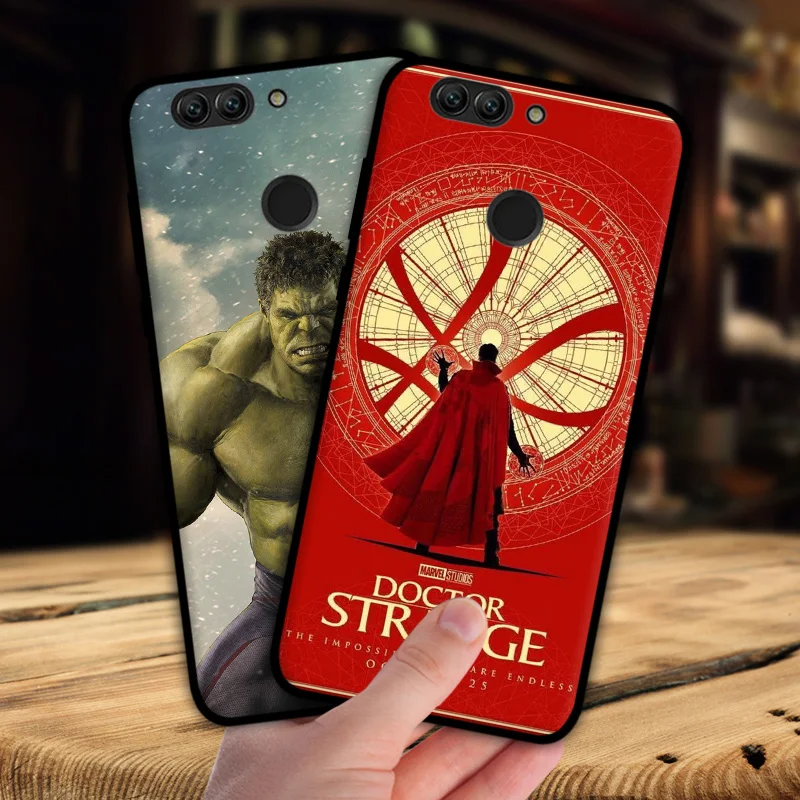 Mosirui для Huawei nova2 plus p10 чехол селфи Marvel hero Deadpool Spiderman Черная пантера Халк силиконовый