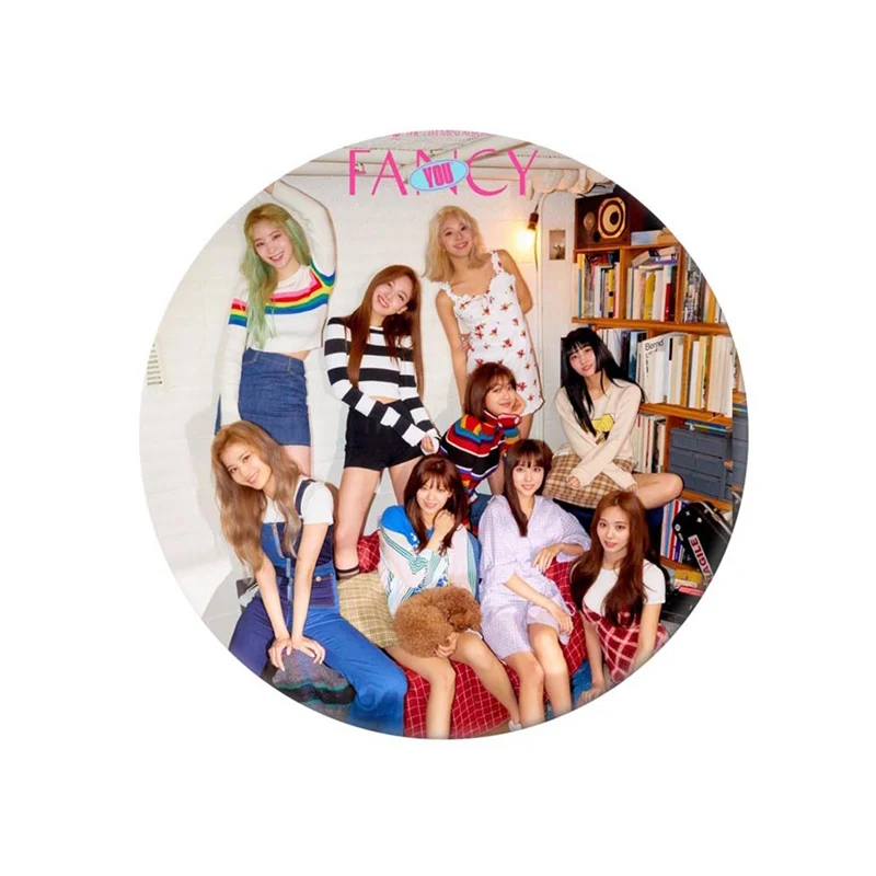 KPOP корейский двойной новый альбом FANCY YOU индивидуальный значок 58 мм круглые