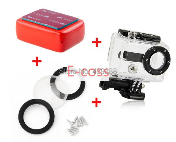 

Gopro hero 2 Waterproof Protective Housing Case+Gopro Floaty Float Box+Waterproof Housing Cover Lens ring for Go pro Accessories