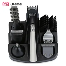 Kemei KM 600 Professional Hair Trimmer 6 In 1 Hair Clipper Shaver Sets Electric Shaver Beard