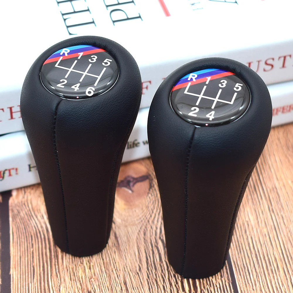 Buy Leather 5 Speed 6 Speed Manual Car Gear Shift Knob
