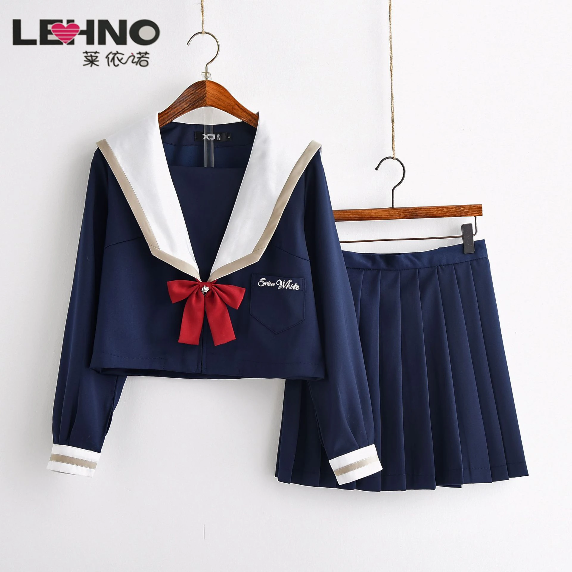Японский JK школьная форма для девочек костюм моряка с длинными рукавами и буквами