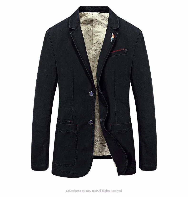 Осенний брендовый Мужской Хлопковый Блейзер, тонкий пиджак жениха, новейший дизайн пальто, высокое качество, блейзеры размера плюс S-4XL