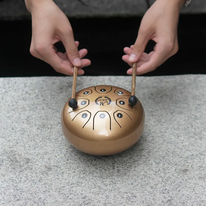 

2 Colors Sadness Strong Worry Drums Handpan National Music Empty Drum Tongue Percussion Instrument Mini Buddhism