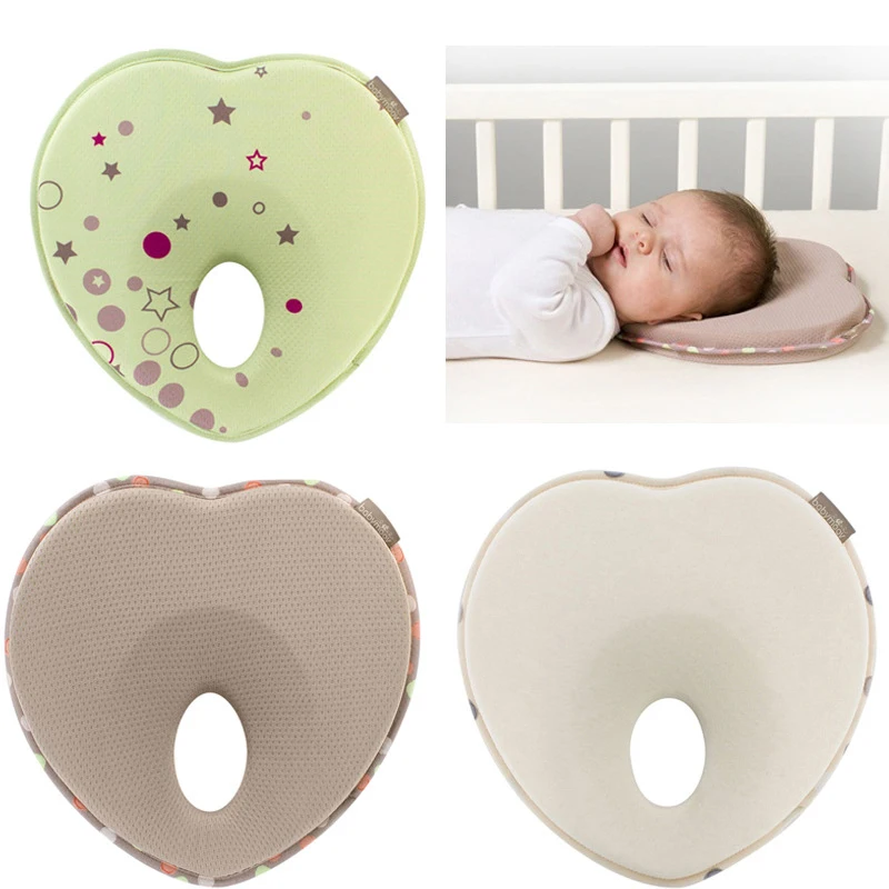 Fashion Baby Shape Pillow Comfortable Cotton Anti Roll Pillow Safe