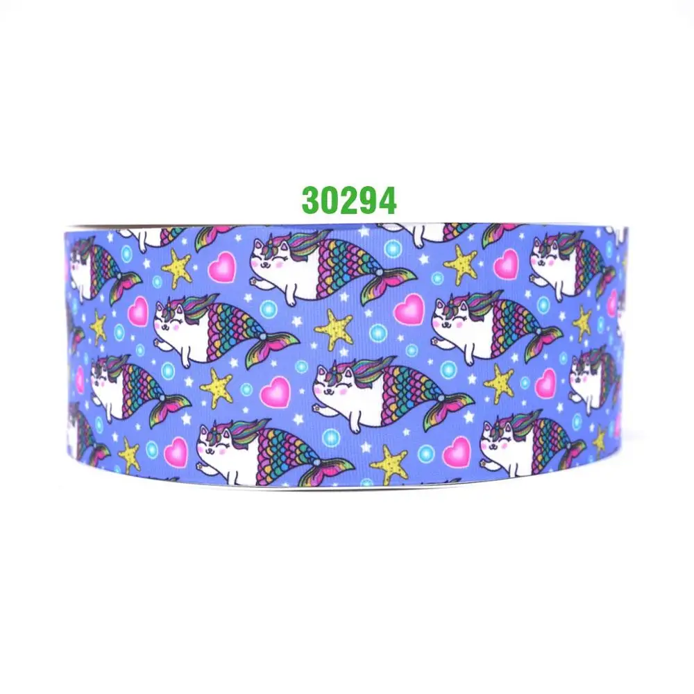 30294 50 ярдов в размер единорог лента напечатанная grosgrain лента 30294 - Цвет: 30294