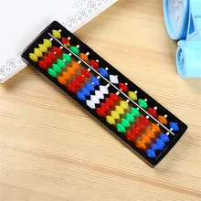 Colorful Plastic Portable Arithmetic Soroban 13 Column Mathematics Beads Calculate Chinese Abacus Children Educational Tool
