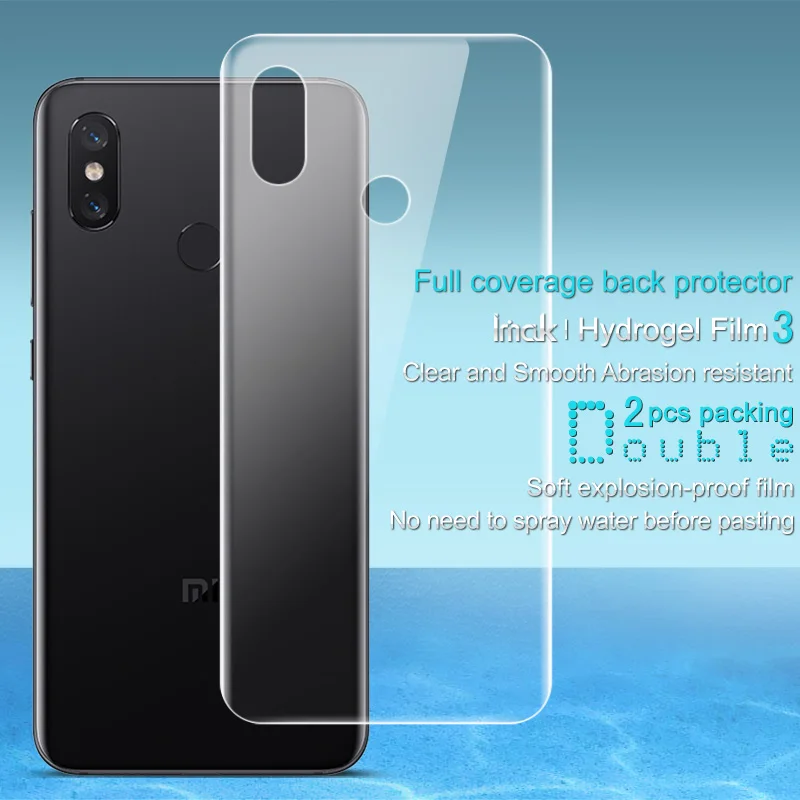 Для Xiaomi Mi 8 назад пленка iMAK гидрогель III охвата мягкие Защитная для Экран