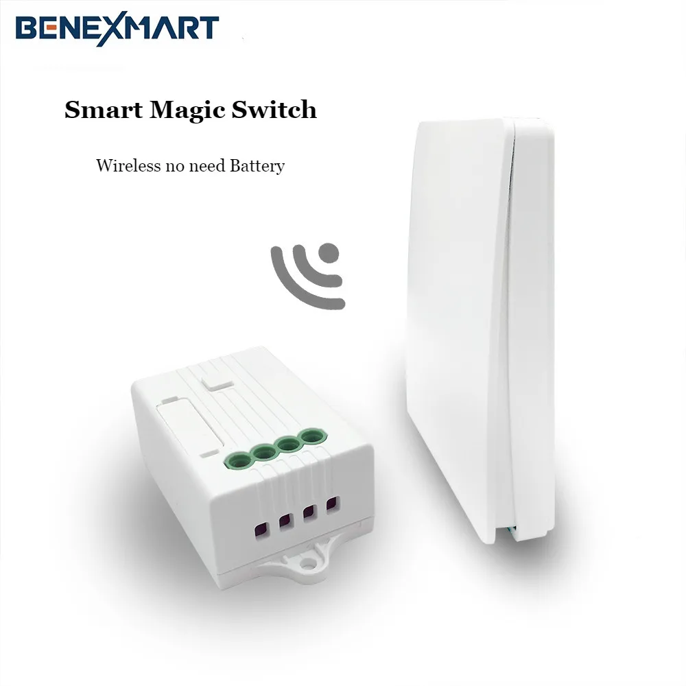 

Smart Wireless Wall Switch No Need Battery Alexa Echo Google Home Assistant Voice Control for Halogen Bulb Ceiling Fan