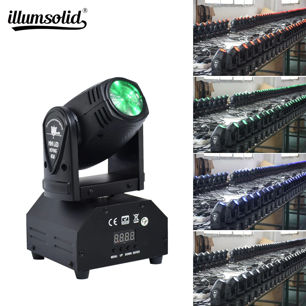 Мини LED 10W Spot Beam Moving головного света Лира сценический свет профессиональный |