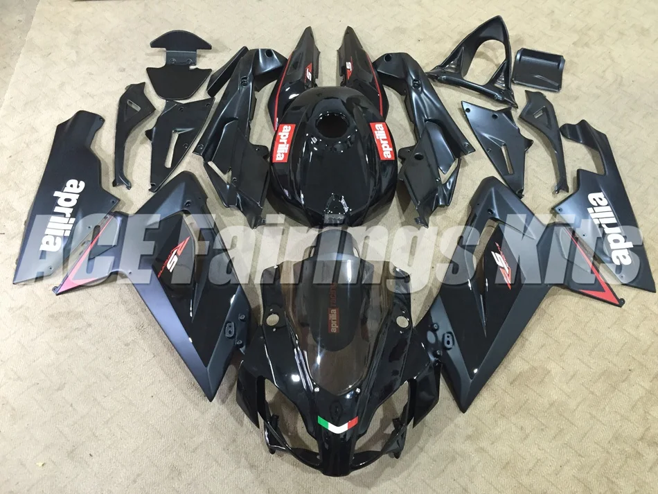 Литья под давлением ABS Полный комплект обтекателя подходит для Aprilia RS125 06 07 08 09 10 11 RS 125 2006 2007 2011 Обтекатели Черный цвет