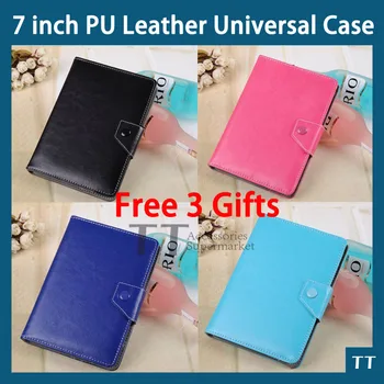 

Universal 7" Leather Stand Case Cover For 7 inch Tablet PC,tablet 7 inch universal case + free 3 gifts