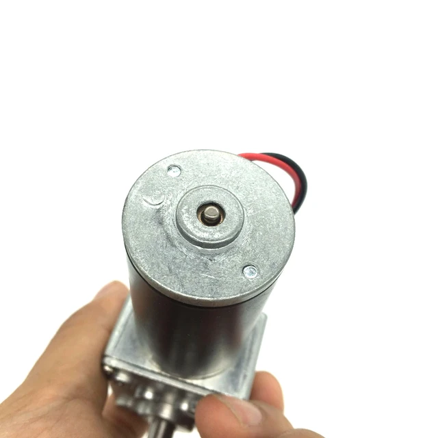 Großhandel 12 V DC Wurm Getriebe Motor Minderer 24v Leistungsstarke High  Torque 12 Volt Elektrische Motor Umgekehrt Getriebe Tür roboter Bringsmart  - AliExpress