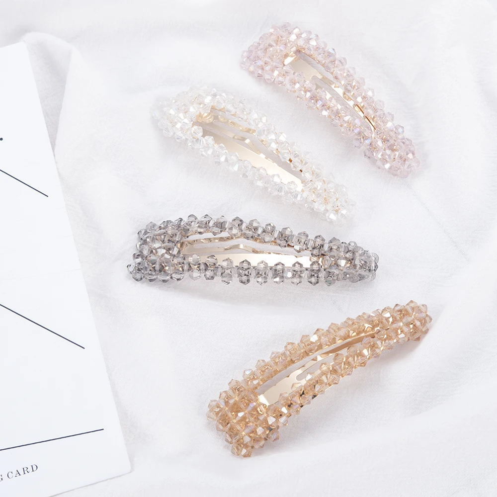 New Rhinestone Hair Pins Hair Clip Hair Comb Bobby Pin Barrette Hairpin Headdress Women Crystal Wedding Party Hair Jewelry Gift