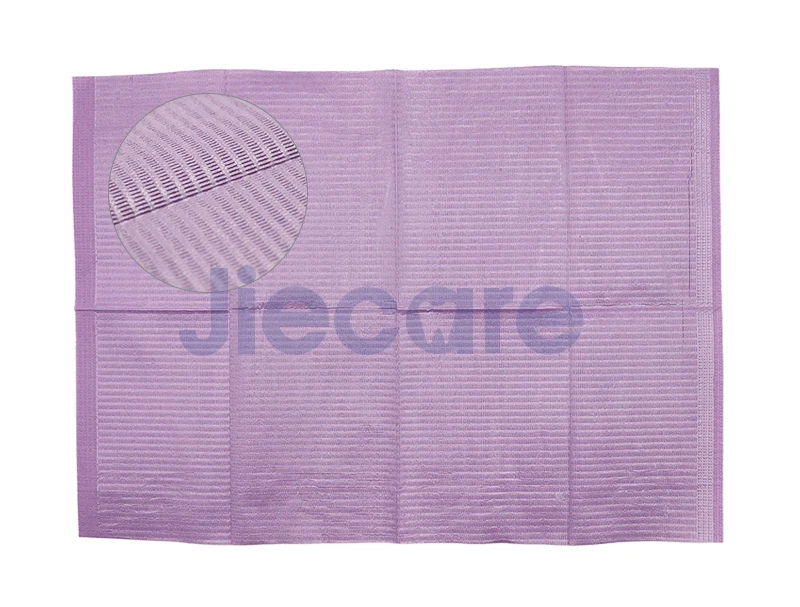 125 шт./пакет Одноразовые Фиолетовый цвет шейный платок медицинский Бумага шарф татуировки нагрудник одноразовые водонепроницаемые шарф шейный платок